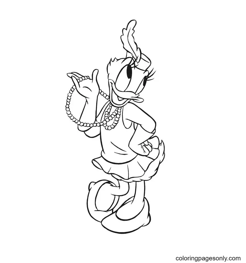 Daisy Duck Coloring Pages 43