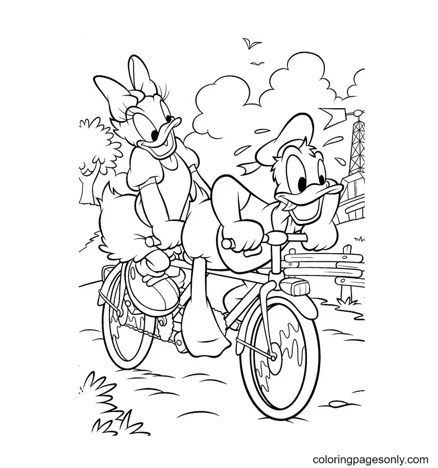 Daisy Duck Coloring Pages 7