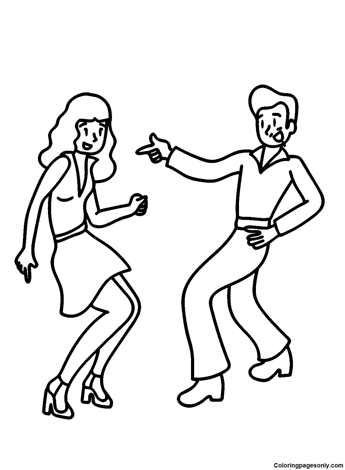 Desenhos de Danca Para Colorir 26