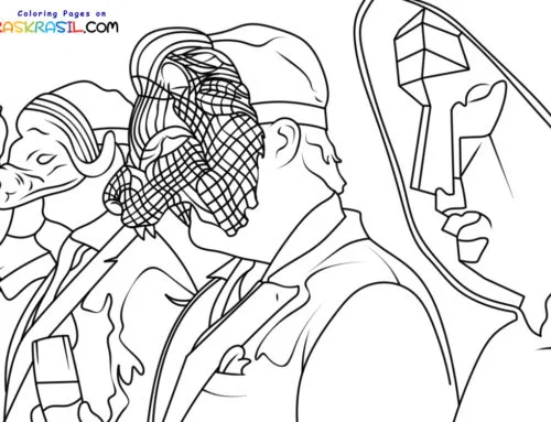 Dandadan Para Colorir