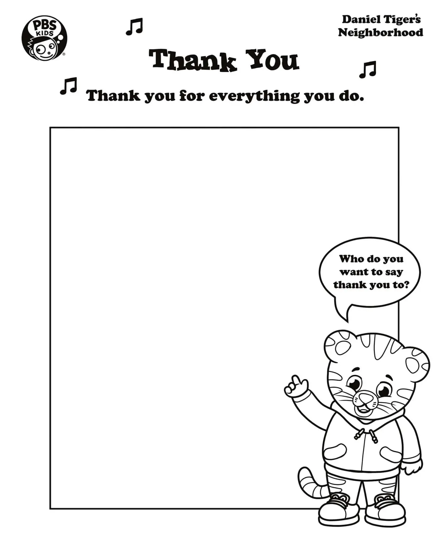 Daniel Tiger Para Colorear