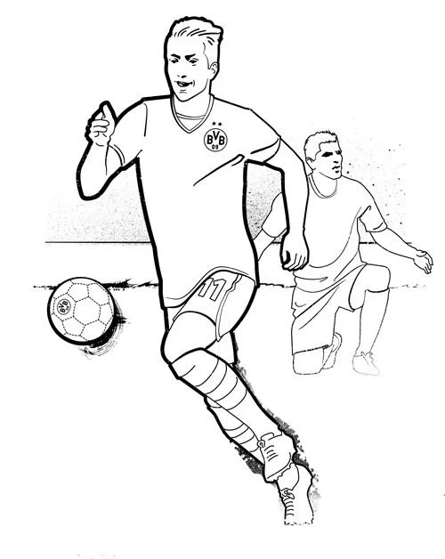 Desenhos de David Beckham Para Colorir 11