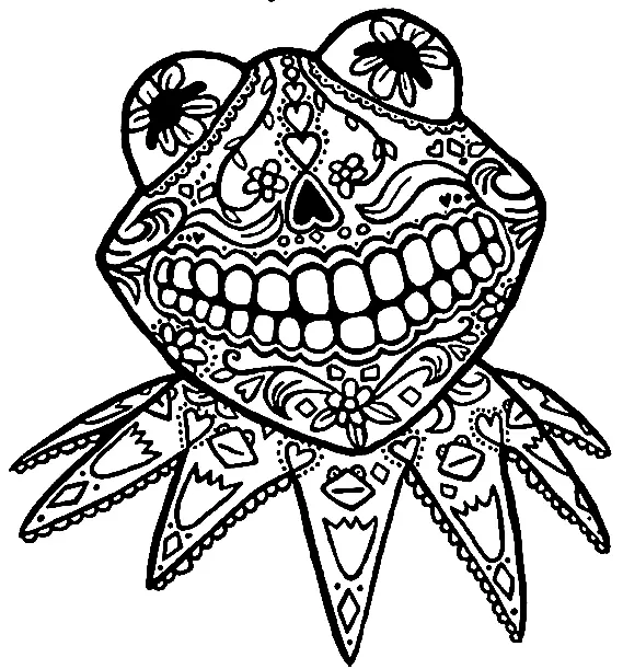 Day Of The Dead Coloring Pages 18