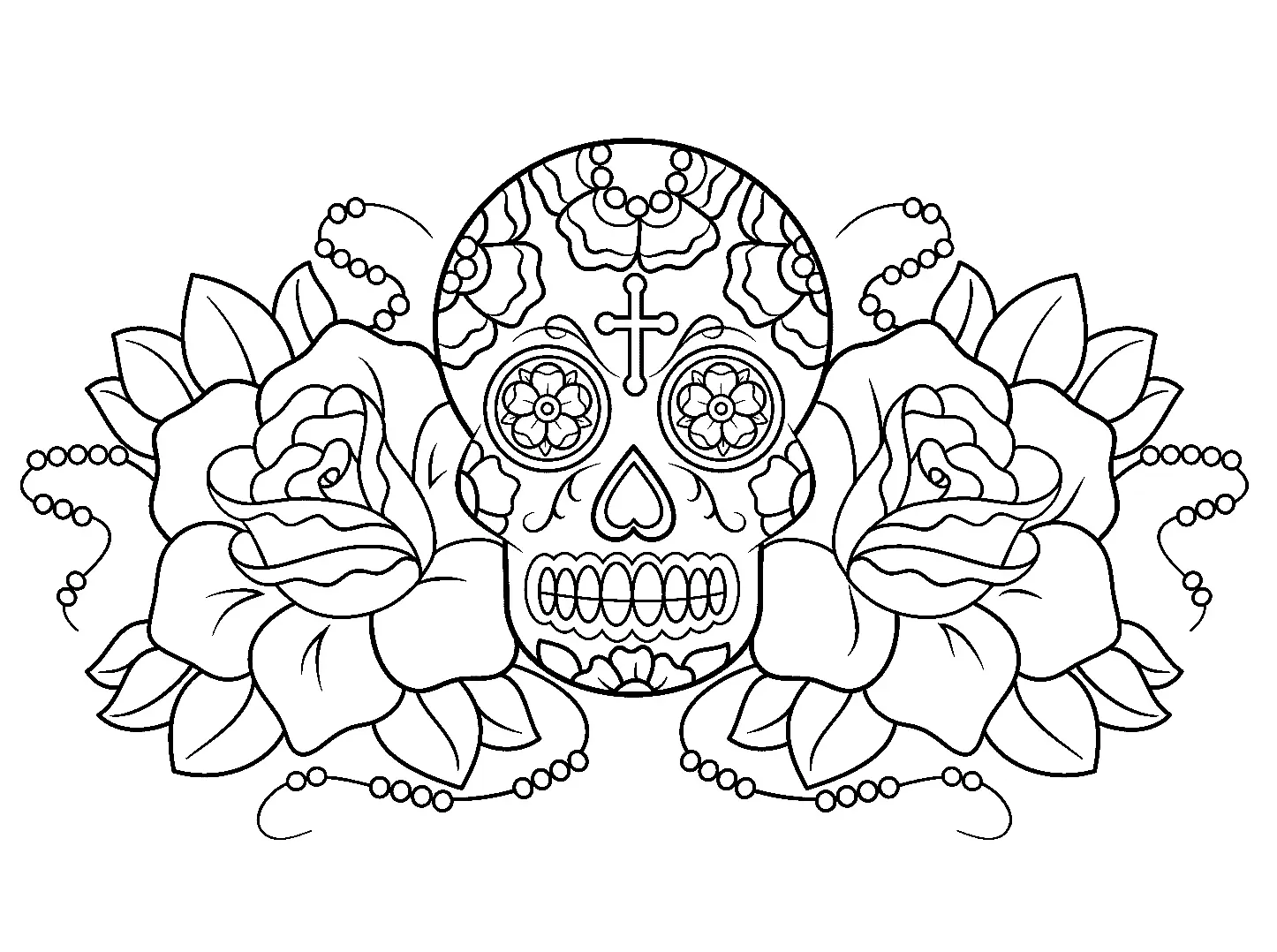 Day Of The Dead Coloring Pages 24