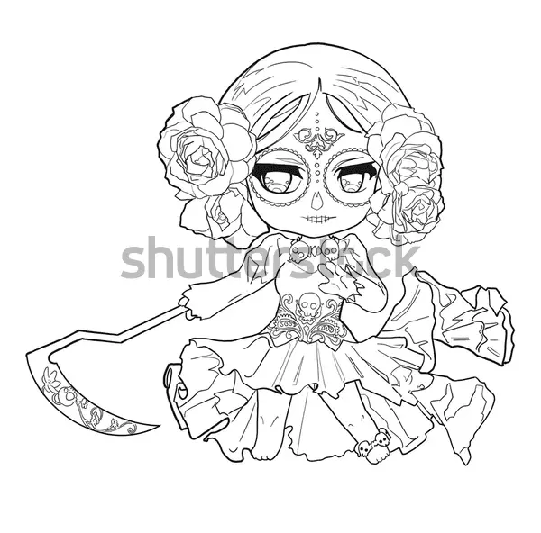 Day Of The Dead Coloring Pages 35