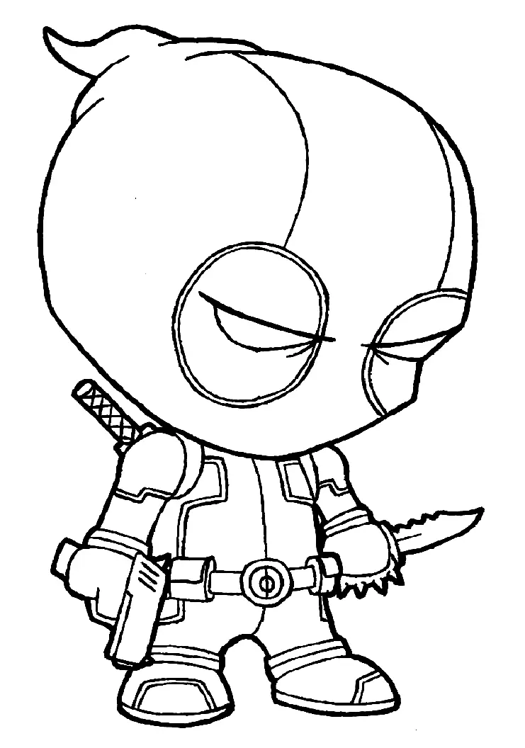 Deadpool Para Colorear 10