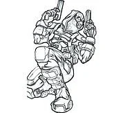 Deadpool Para Colorear 107