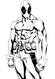 Deadpool Para Colorear 111