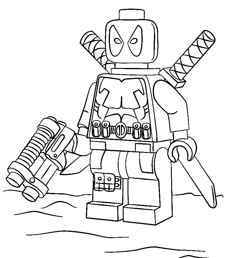 Deadpool Para Colorear 2