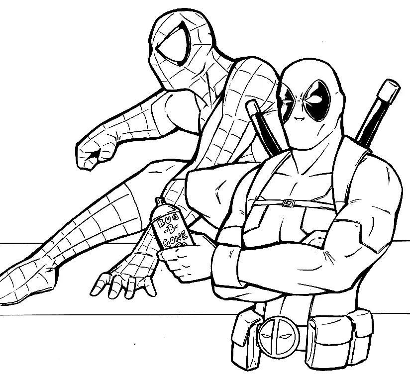 Deadpool Para Colorear 3