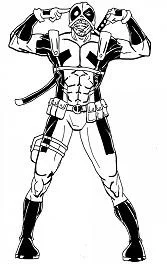 Deadpool Para Colorear 30