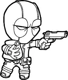 Deadpool Para Colorear 33