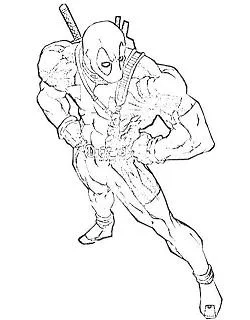 Deadpool Para Colorear 37