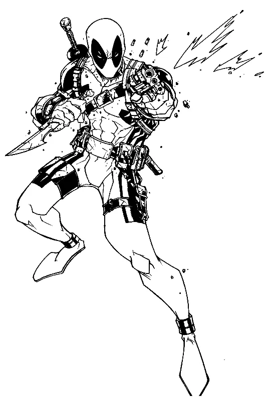 Deadpool Para Colorear 40