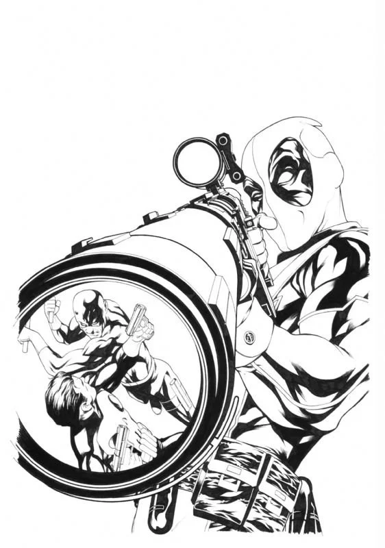 Deadpool Para Colorear 47