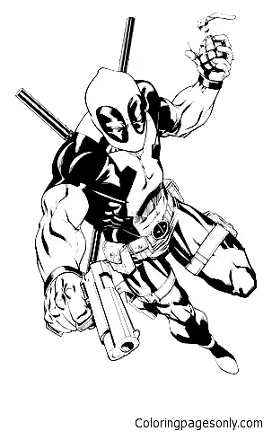 Deadpool Para Colorear 55