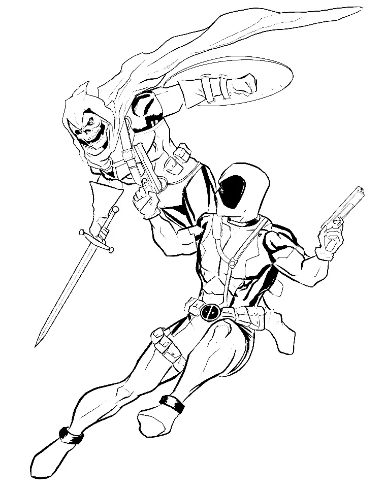 Deadpool Para Colorear 56