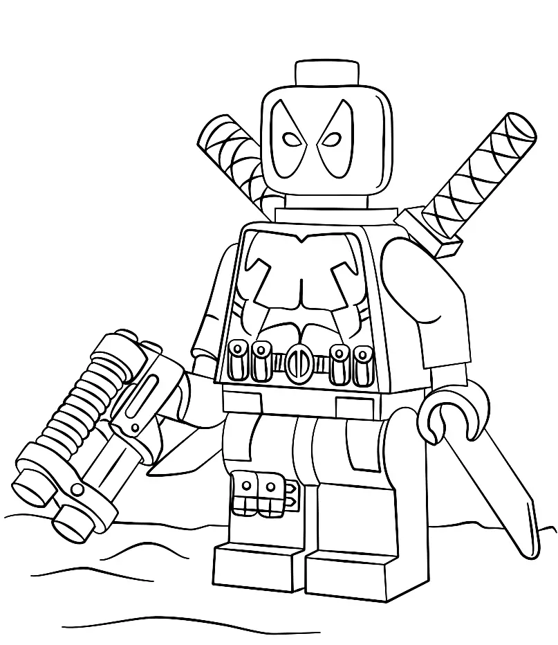 Deadpool Para Colorear 59
