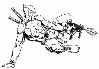 Deadpool Para Colorear 82