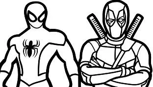 Deadpool Para Colorear 9