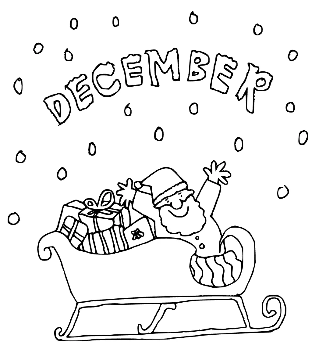 Ausmalbilder Dezember 33