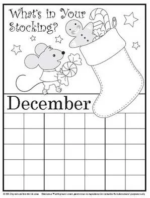 Ausmalbilder Dezember 5