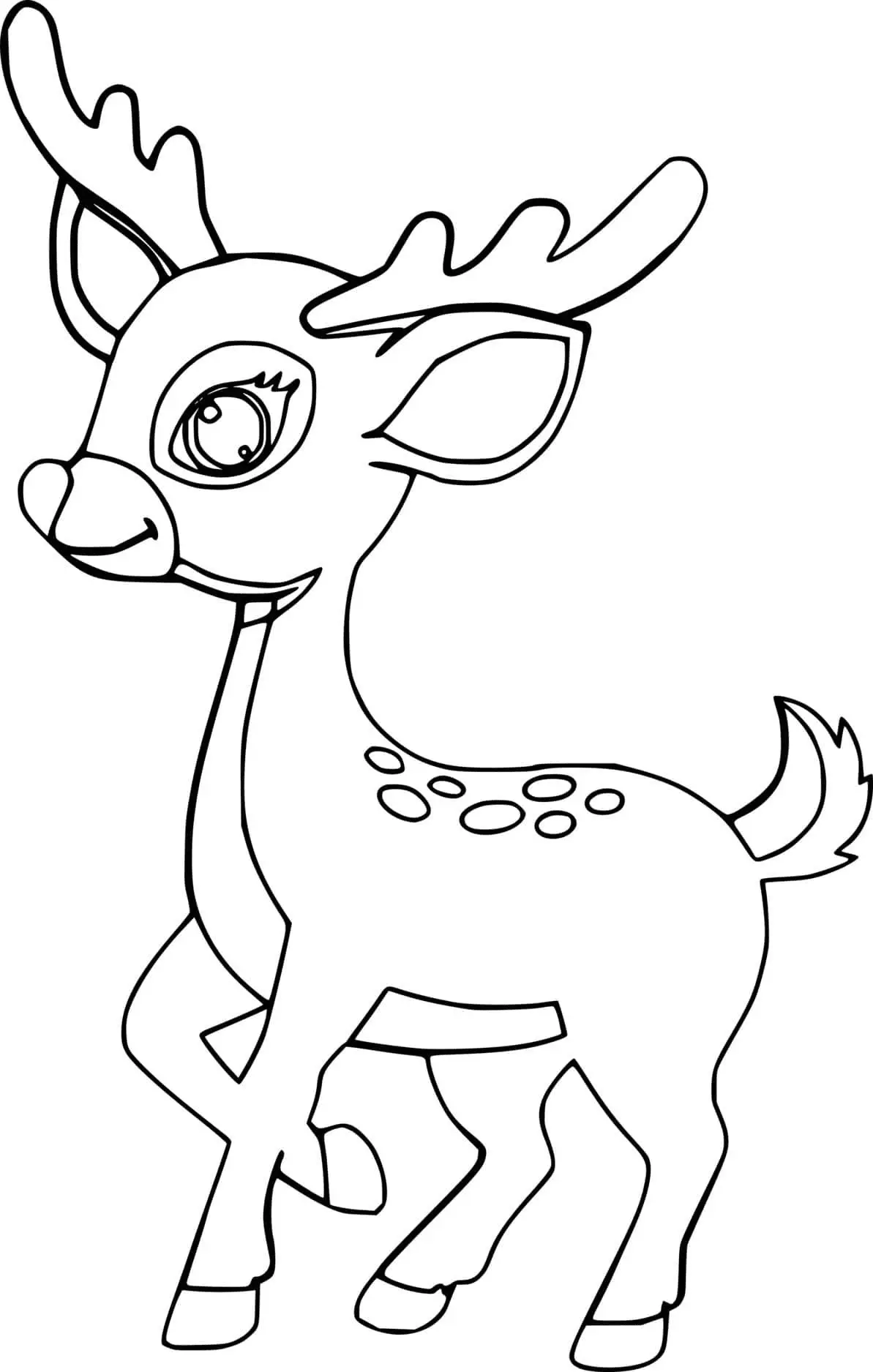 Desenhos de Veado Para Colorir 26