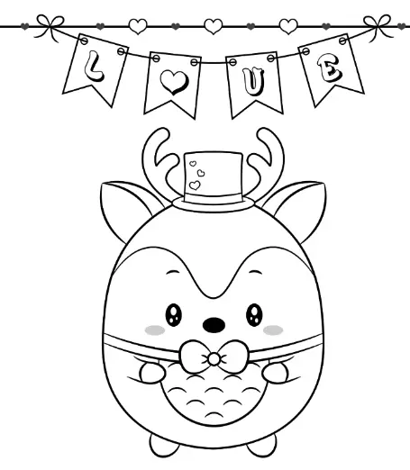 Desenhos de Veado Para Colorir 51