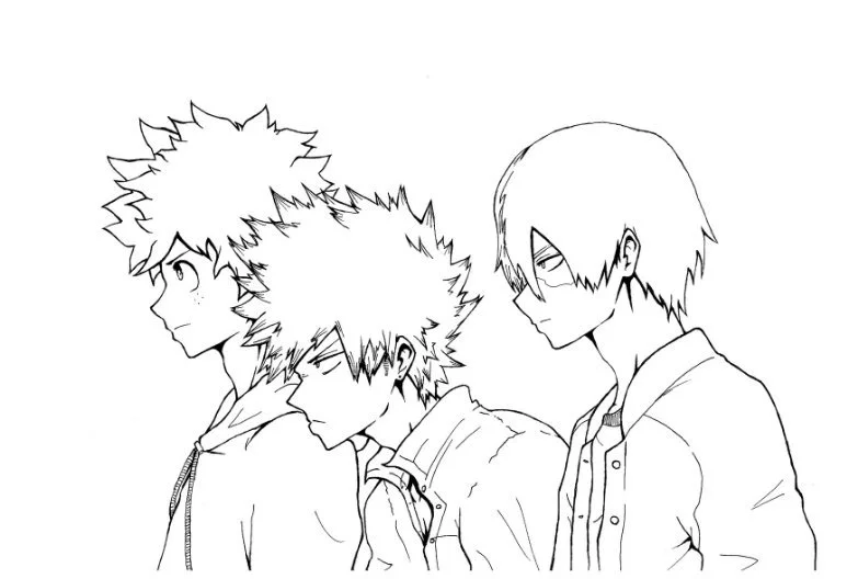 Desenhos de Deku Para Colorir