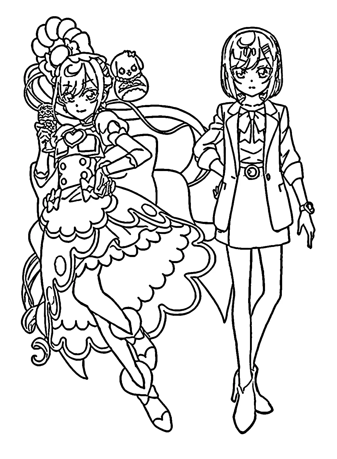 Delicious Party Pretty Cure Coloring Pages 1