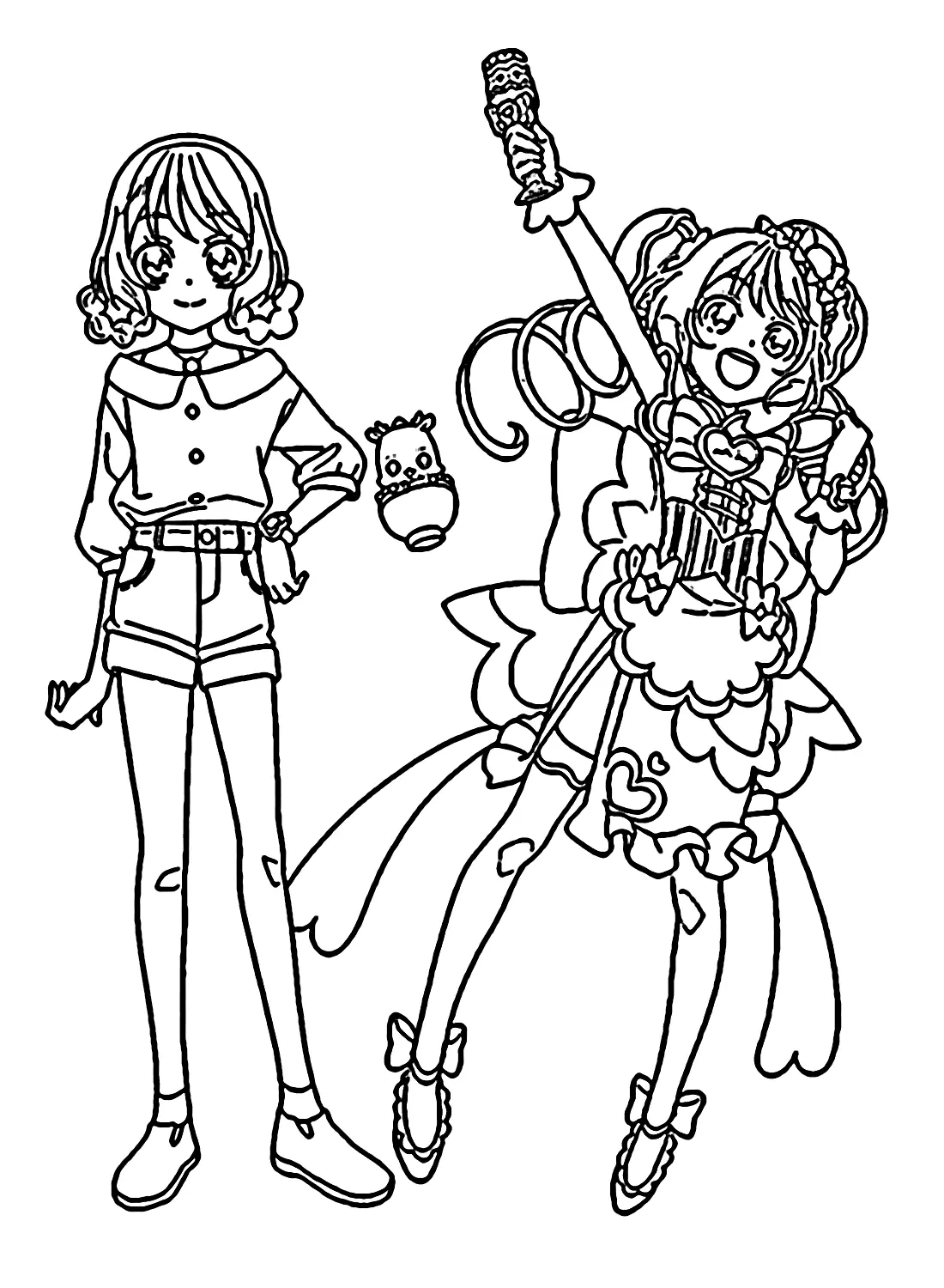 Delicious Party Pretty Cure Coloring Pages 11