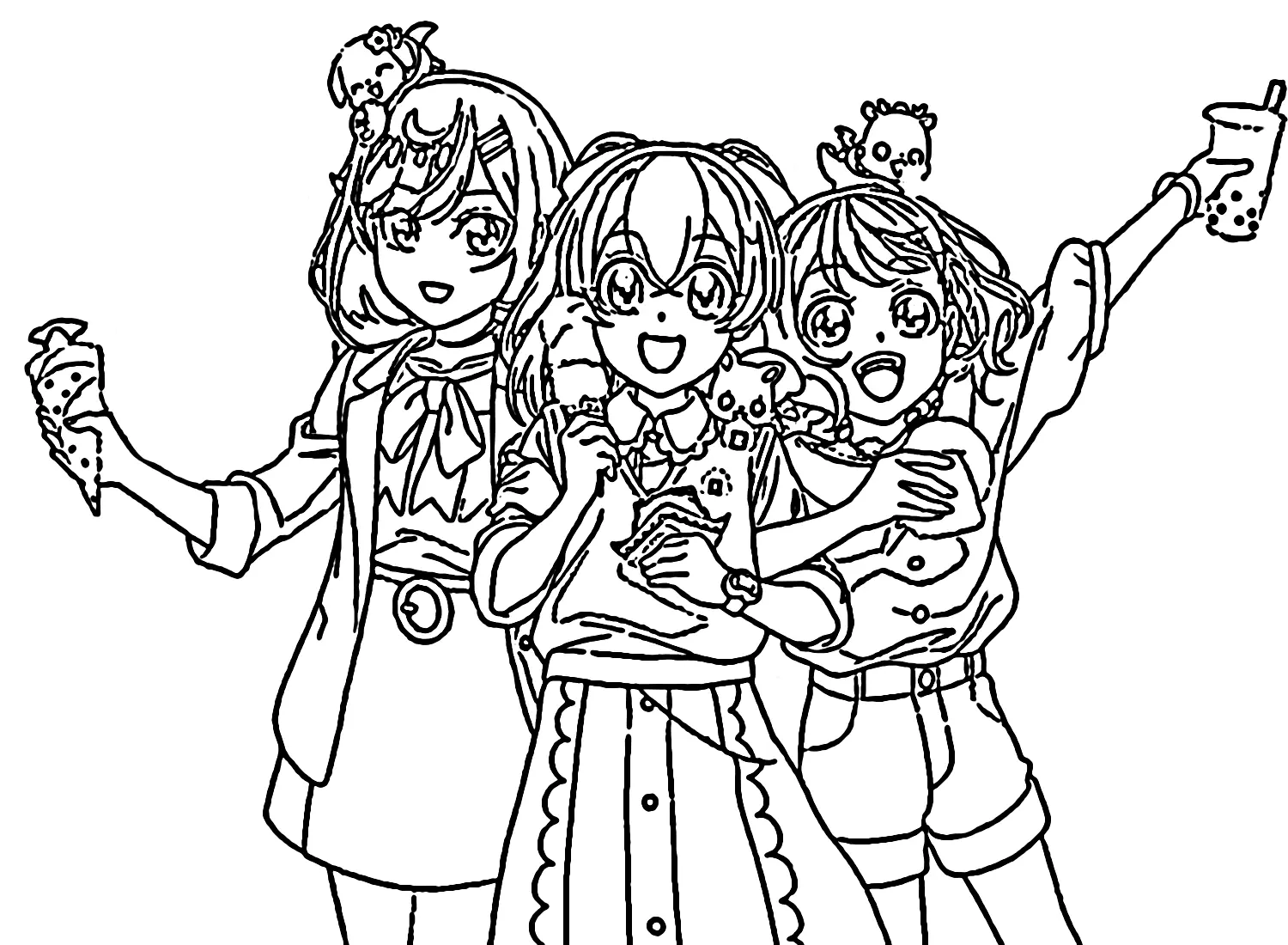 Delicious Party Pretty Cure Coloring Pages 17