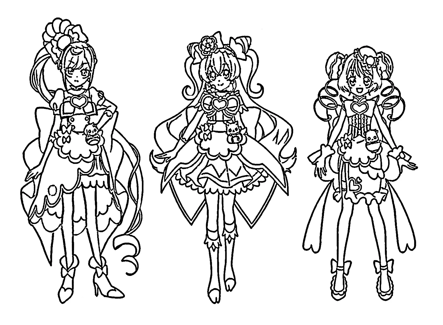 Delicious Party Pretty Cure Coloring Pages 24