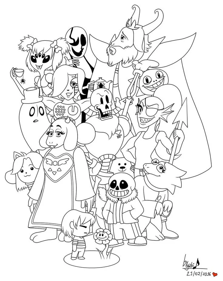 Deltarune Para Colorir 10