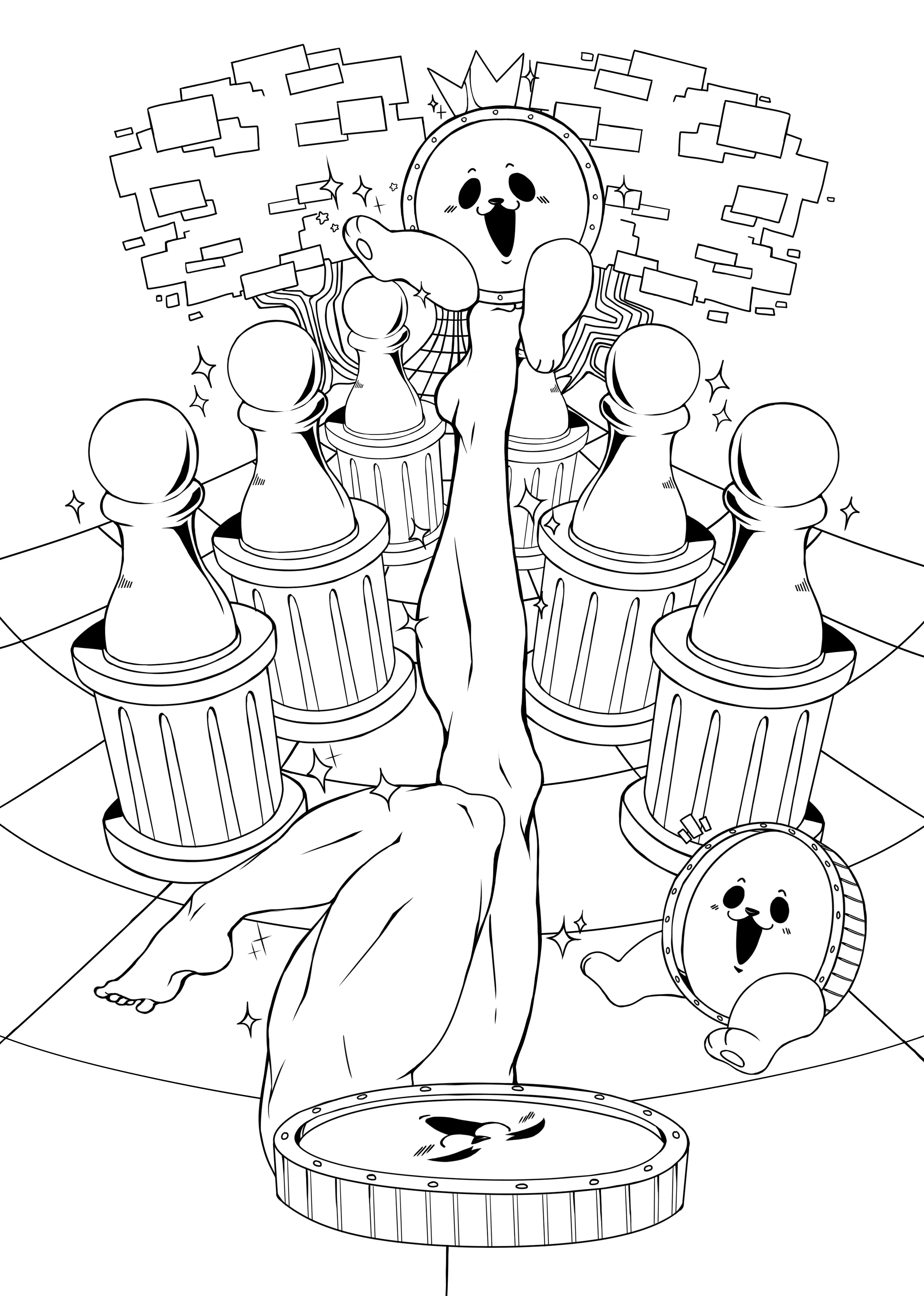 Deltarune Para Colorir 3