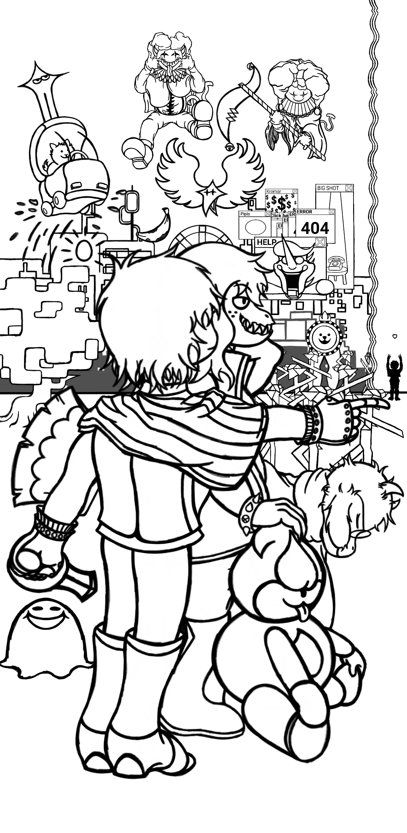 Deltarune Para Colorir 4