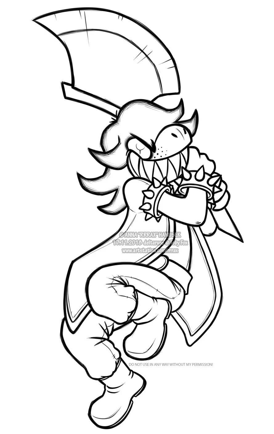 Deltarune Para Colorir 6