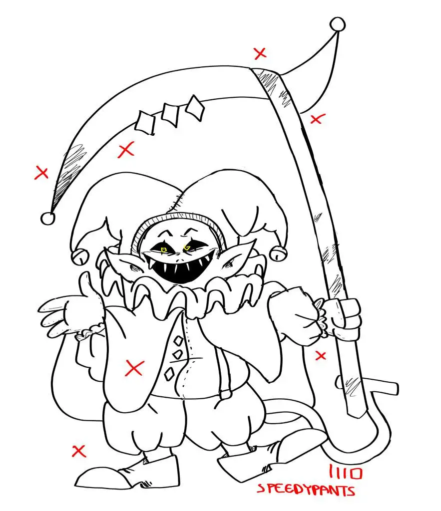 Deltarune Para Colorir 9