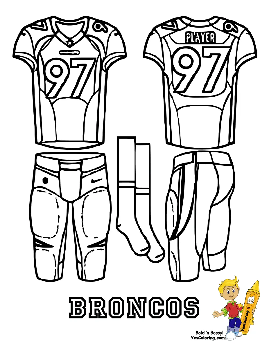 Denver Broncos Ausmalbilder 17