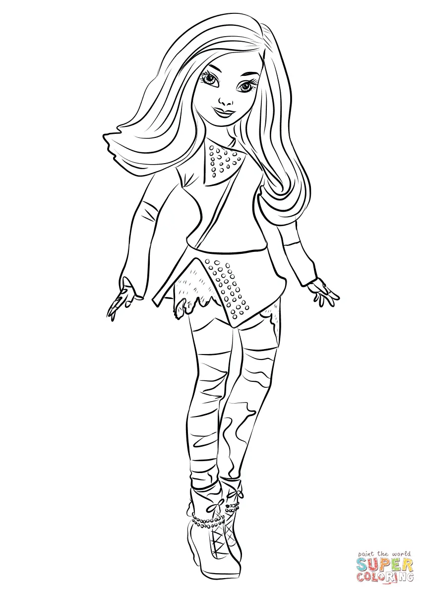 Descendants 3 Coloring Pages 17