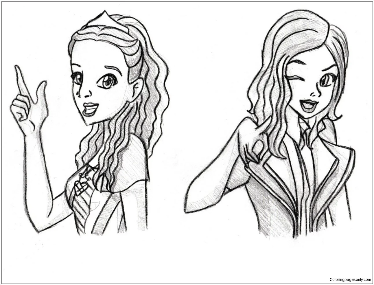 Descendants 3 Coloring Pages 22