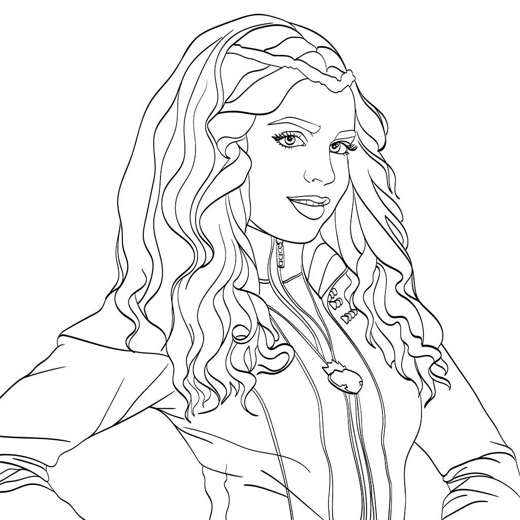 Desenhos de descendentes Para Colorir 13