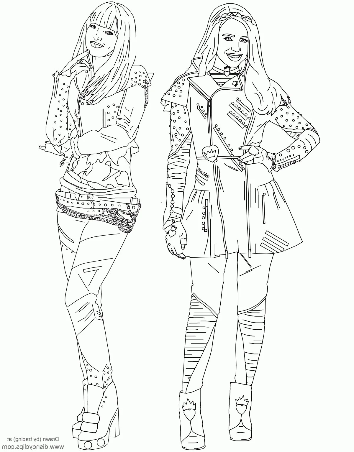 Desenhos de descendentes Para Colorir 14
