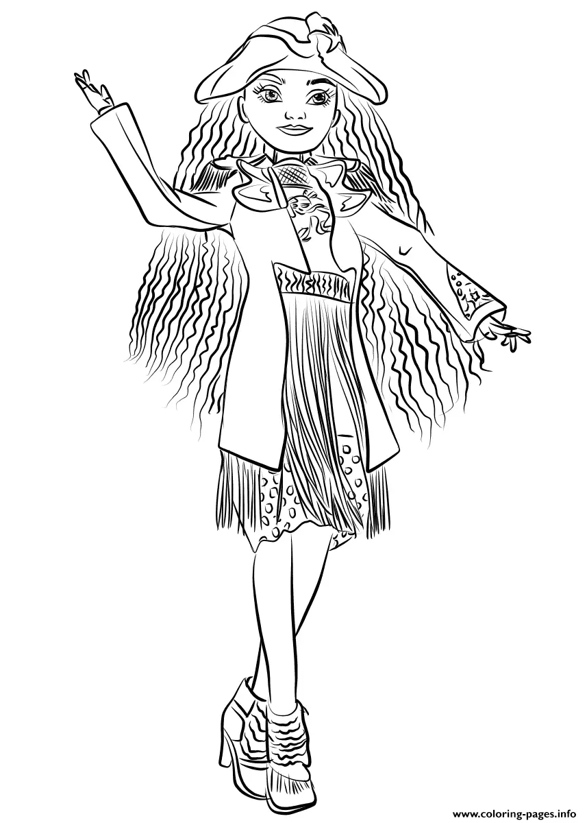 Desenhos de descendentes Para Colorir 15