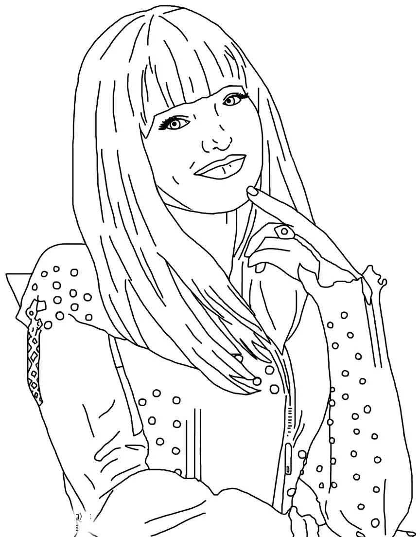 Desenhos de descendentes Para Colorir 17