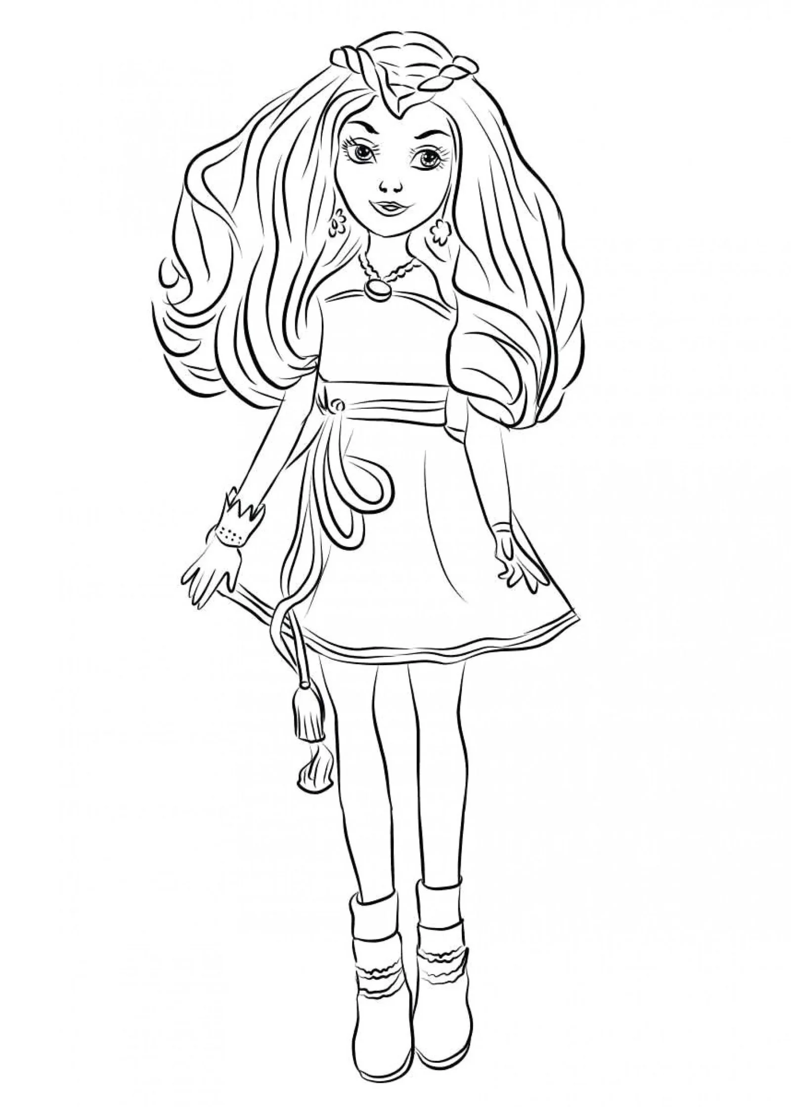 Desenhos de descendentes Para Colorir 21