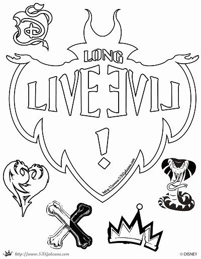 Desenhos de descendentes Para Colorir 30