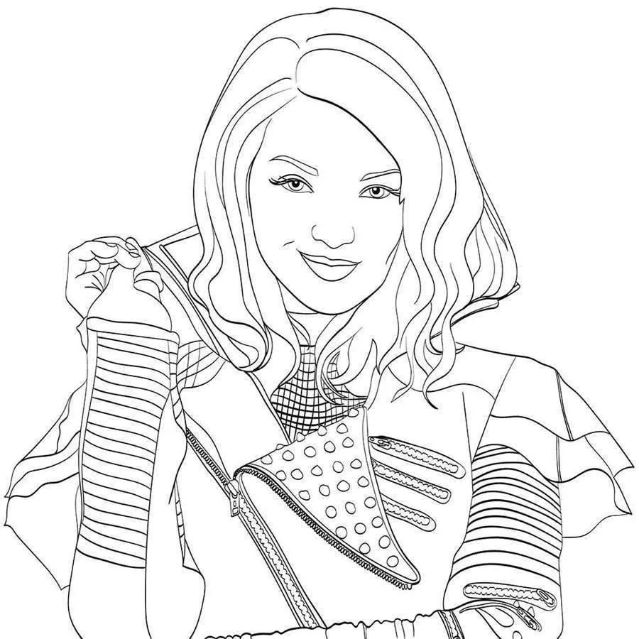 Desenhos de descendentes Para Colorir 4