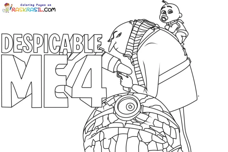 Despicable Me 4 Para Colorear 1