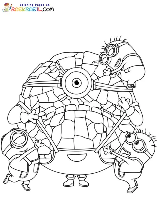 Despicable Me 4 Para Colorear 4